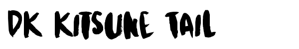 DK Kitsune Tail font preview